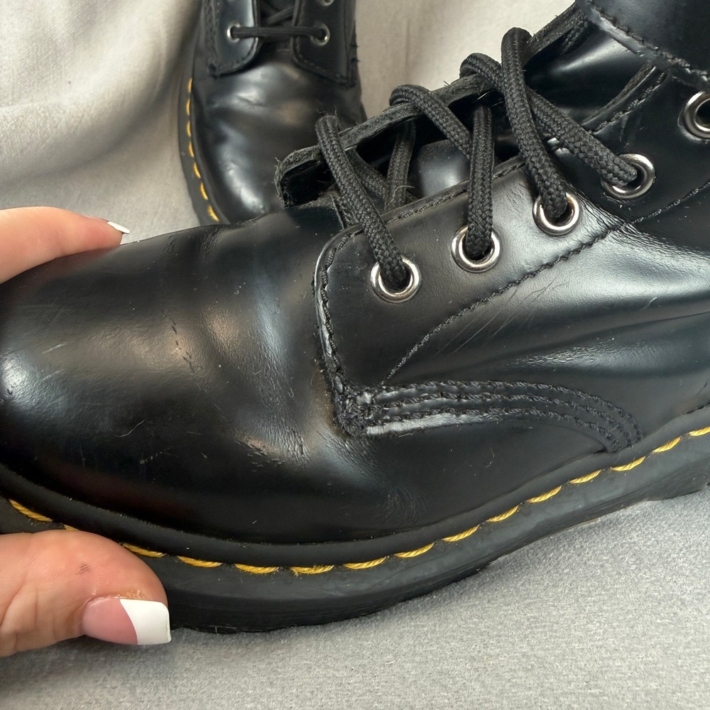 Discontinued Dr. Martens 1460 Double Buckle Smooth Leather Boots W6 M5 ALT Y2K - Picture 7 of 16